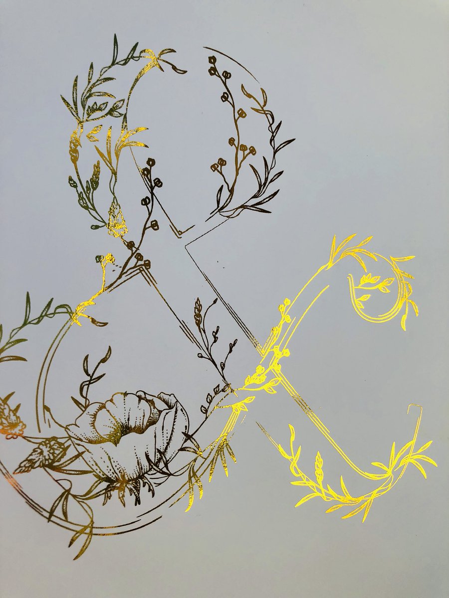 Let’s start this thing with something shiny #gold #makersgonnamake #ampersand