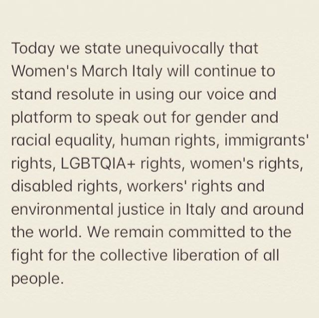 WomensMarchMIL's tweet photo. 🇺🇸Women’s March Italy, along with the @womensmarchglobal community, will keep fighting against hate and for social justice, no matter what!

#womensmarchmilan #lookbackmarchforward #womensmarchglobal #WomensMarchItaly #WMMilan #WomensMarchMilano #WMM… https://t.co/Z1Bs1A7ALJ https://t.co/2HeUwxZDl9