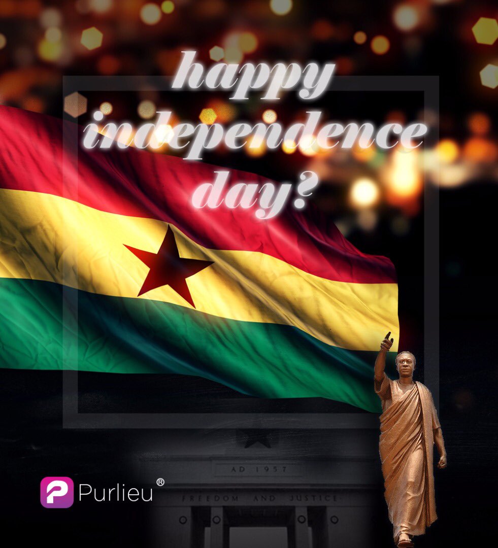 Purlieuapp's tweet photo. Proud to be Ghanaian, let’s build a United, Creative Ghana. #HappyIndependenceDay https://t.co/RxucbYoHWQ