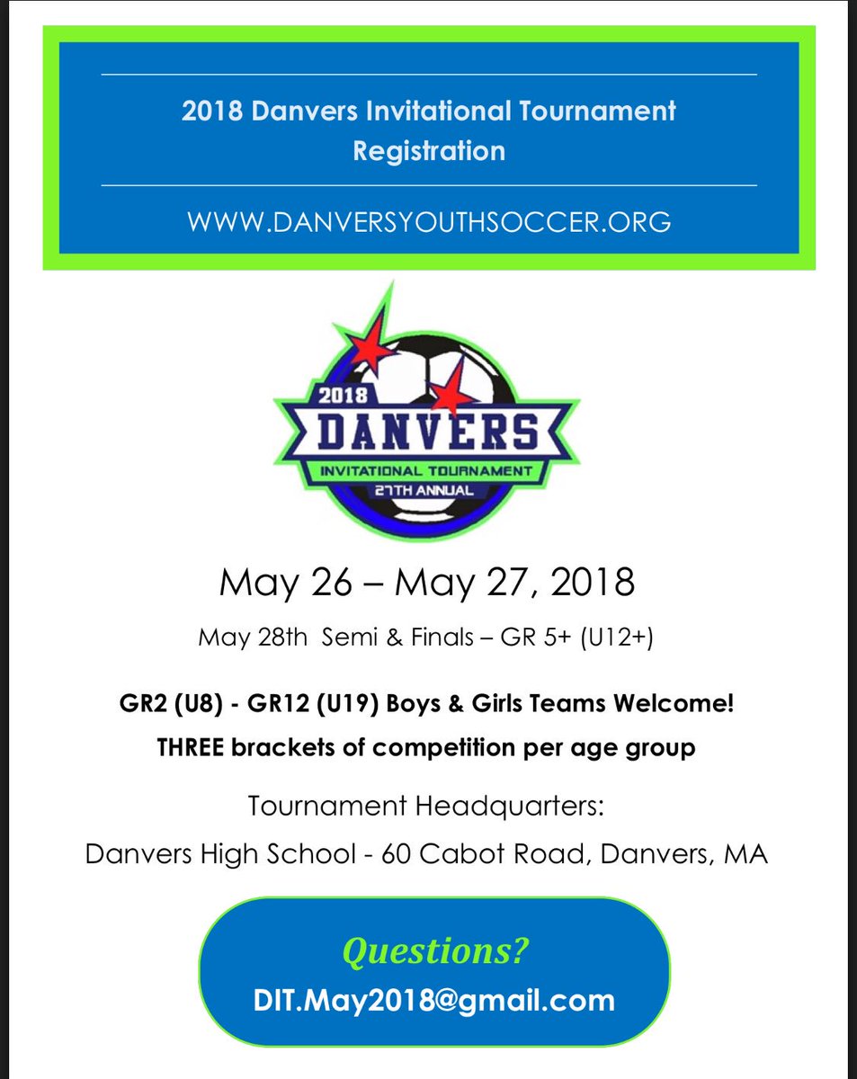DanversSoccer's tweet photo. @DuxYouthSoccer register today https://t.co/w7BjvpGPuv