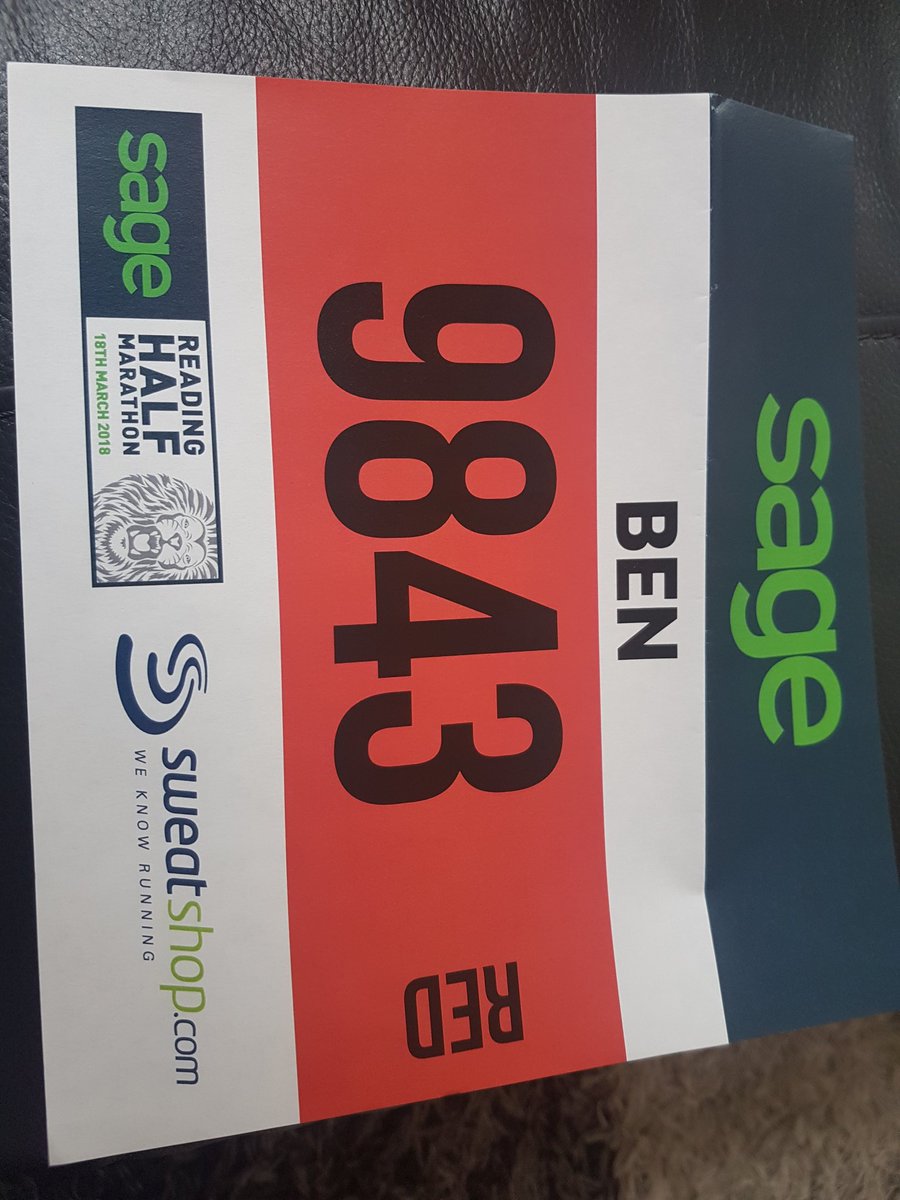 This finally came this morning looking to jump aboard the 1:35 fun bus in a week and a half <a href="/readinghalf/">Offical Green Park Reading Half Marathon</a> <a href="/UKRunChat/">UKRunChat</a>