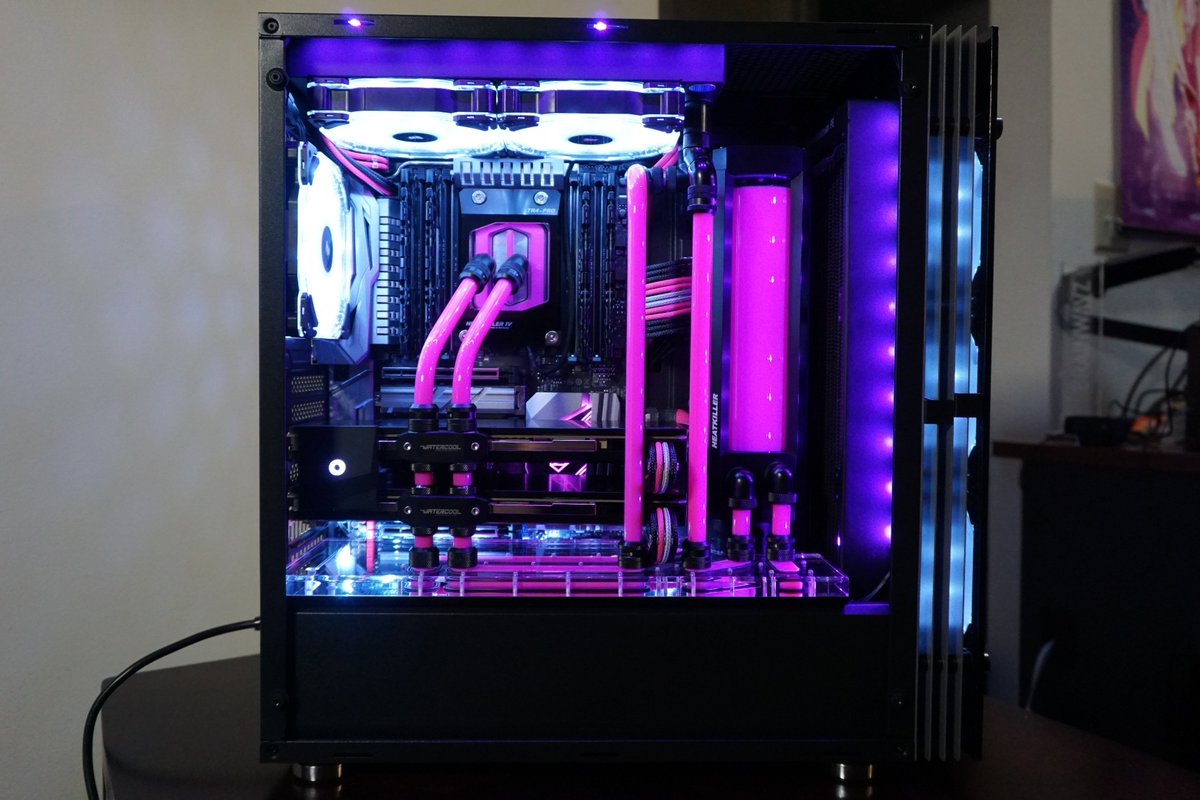 custom water distribution block