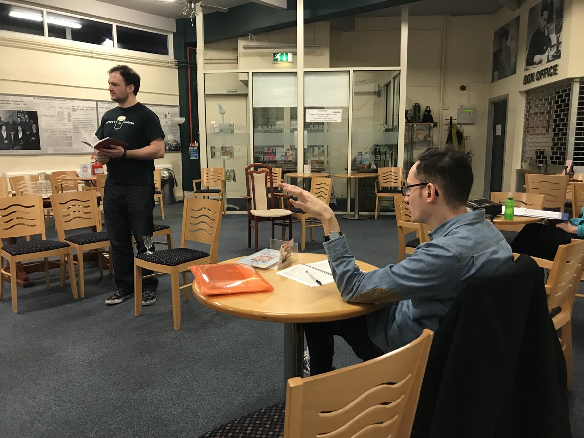 SwnsLilTheatre's tweet photo. Some shots from last night's rehearsal of 'Beyond Reasonable Doubt'! We interviewed the director and cast, see what they had to say about their characters: https://t.co/mTDfQW3dAc https://t.co/PvU0TFFyAT