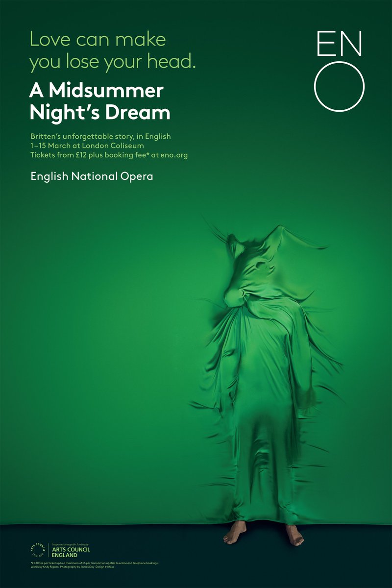 siobhansquire's tweet photo. Out now around town - James Day's work for A Midsummer Night's Dream @E_N_O with @rosedesignuk. The opera opens this week! @PhotoJamesDay https://t.co/u508g9lmaz