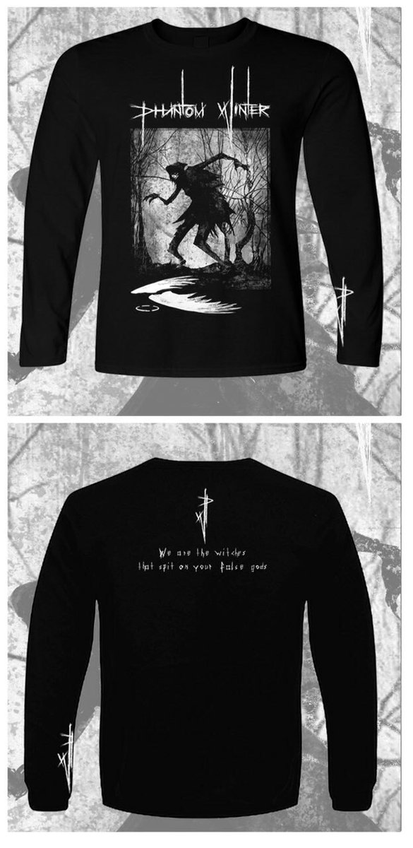 phantomwinter's tweet photo. New Longsleeve/t-shirt preorder!
Design by our singer Krikra @deadearthling
Get them here:
Longsleeves https://t.co/K4fP3KeuTO
T-shirt https://t.co/xdifk453wc
#phantomwinter #metalmerch #merch #doomshirts #winterdoom @blackinkberlin #sludge #vvitch witch #metalgirl #metalboy https://t.co/Wt82QTKvaa