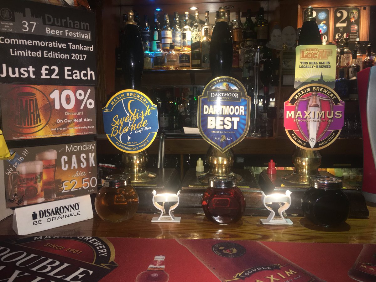 WoodmanInnDH1's tweet photo. #AleTalk Updated: Dartmoor’s Best (3.7%), Maxim’s Swedish Blonde (4.2% Blonde) & Maximus (6% Dark) Followed by Wells Bombardier Gold (4.1% Amber). Don’t forget CAMRA members get a 10% discount when you show your card!!l 🍺🤪 https://t.co/HJQ1yp9mnI