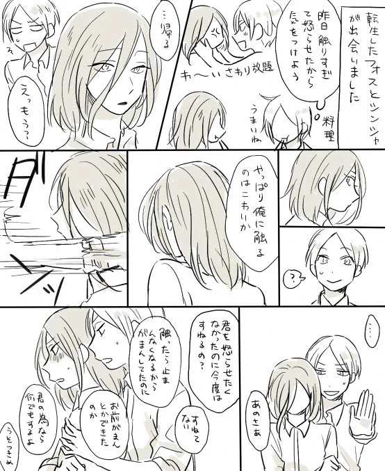 フォスシン転生パロ
自分転生パロを描かないと死ぬ病気なんで 