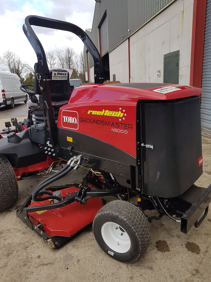 ReeltechToro's tweet photo. Ready for the 2018 season with a new #Toro #4500 #GroundsMaster #RoughMower #ReelTech #RedInTheShed https://t.co/cKSQBt9bO3