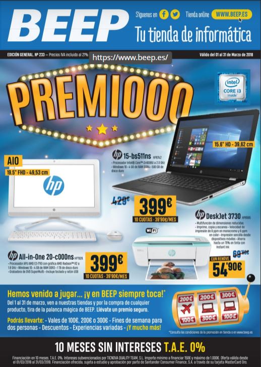 beep_es's tweet photo. 👉Consulta nuestro #catálogo de #Marzo 
🎰 Si compras en #BEEP tienes... ¡PREMIOOO! 

⤵️⤵️⤵️
https://t.co/QF5VuGVRbG

#INFORMATICA #pcgaming #gamers #OFERTAS #Revista #tablets #Xiaomi #hp #tienda #Razer https://t.co/TOLH0sJJxB