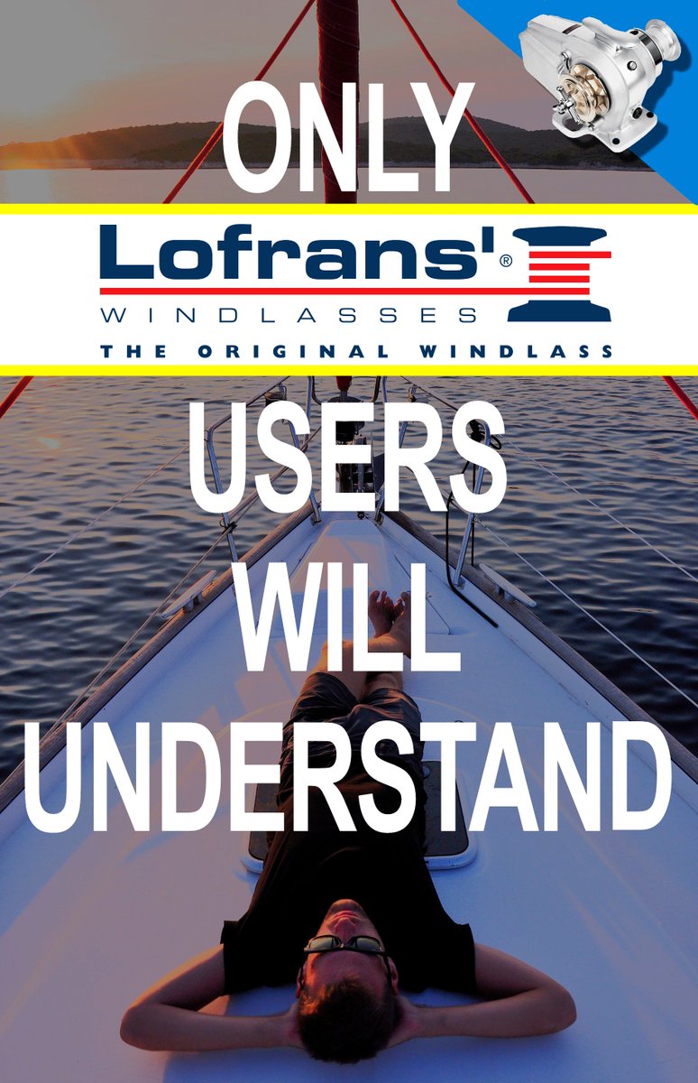 lofranswindlass's tweet photo. 🌀Life is too short and Lofrans' users know it ! 
It is too short to spend it doing the anchoring work... Let Lofrans' strong windlasses do the heavy work for you.

Find your Lofrans' solution here : https://t.co/wlbJqzG82J

#Lofrans #Windlass #Forget #Anchoring https://t.co/obIFygGAvM