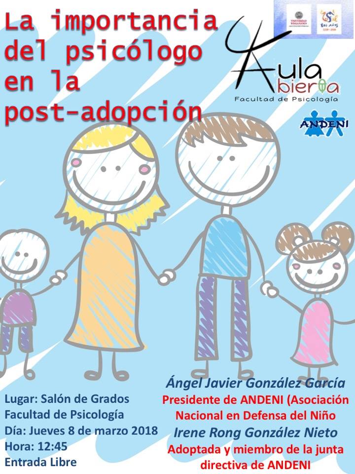 #AulaAbierta La importancia del psicólogo en las post-adopción campus.usal.es/~psicologia/fa…