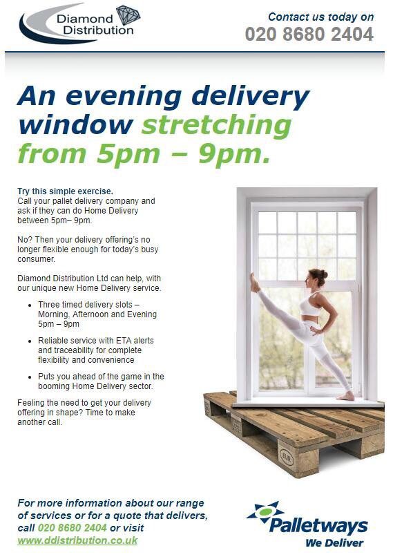 DiamondDistLtd's tweet photo. We now offer an evening delivery between 5pm and 9pm - Home deliveries made when you’re actually at home! 💎⏰🚛💎 #DiamondDistribution #Palletways #WeDeliver #EveningDelivery https://t.co/IpbW3dqw1I
