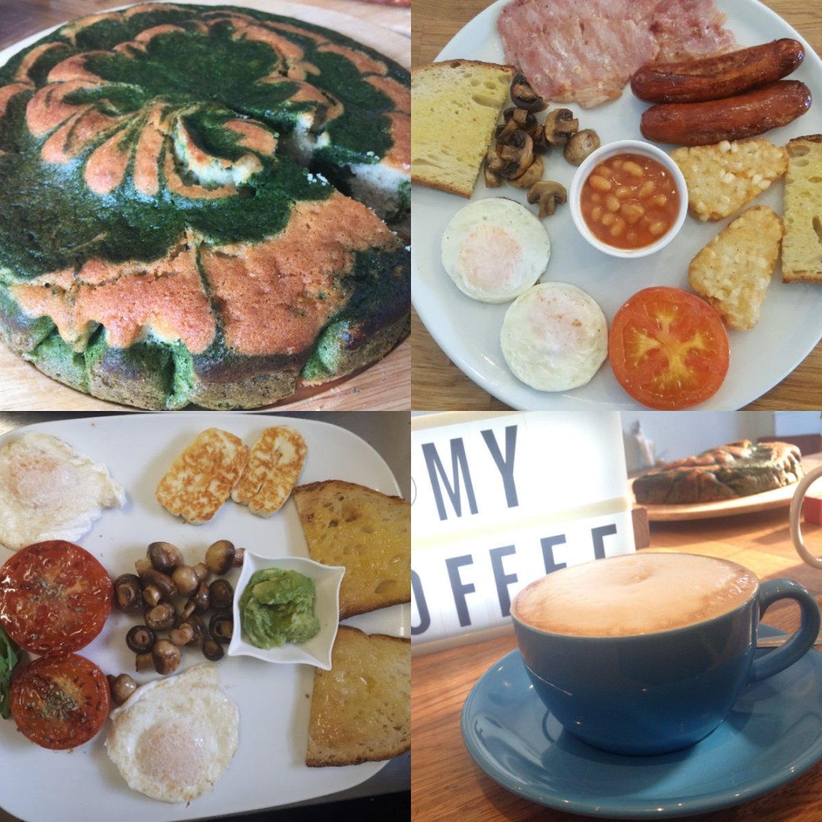 CAFE_PERA's tweet photo. Good morning, are u enjoying ur breakfast with delicious #artisan #alchemycoffee?
we also have #homemade #spinachcake as well as #glutenfree #chocolatebrownie:))
#avocadotoast #vegan #englishbreakfast #sourdoughbread #awardwinningbutchersausage #twickenham #kidsmenu @TwickMums https://t.co/oDbFOmhOj1
