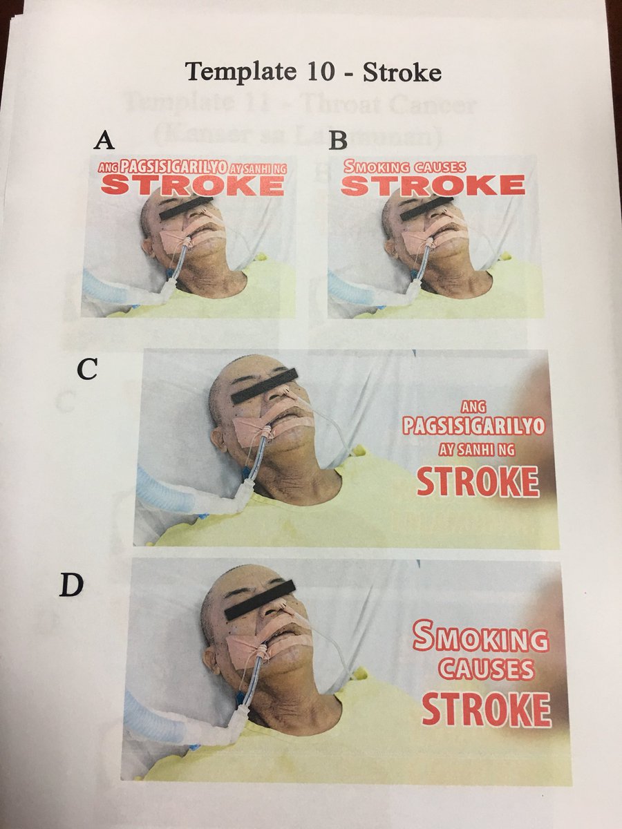 New graphic health warnings for cigarette packs released by the DOH.  @gmanews