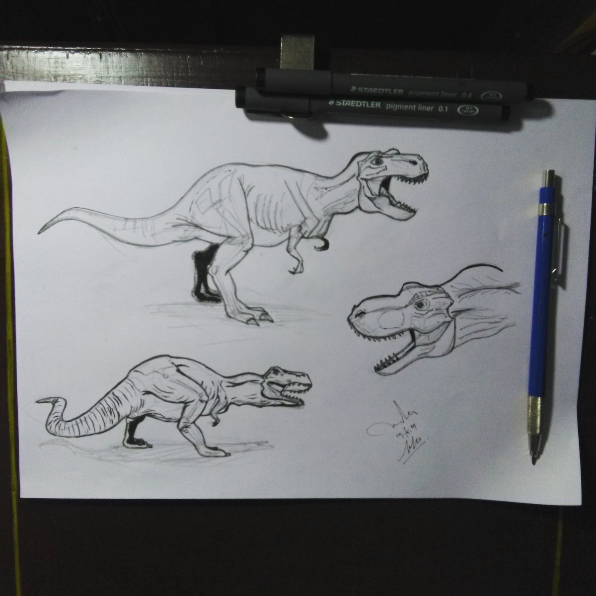 jojo_pandit's tweet photo. #steadtler #dinosaurs #TRex #jurasicworld #rotring #animationsketch #comics #dccomics #imagecomics #boomstudio #marvelcomics #MarvelStudios #darhoursecomic #veliantecomics #desiny #Animations #2danimation #film https://t.co/odUo29YIsn