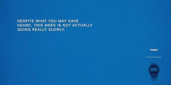 ReadMeLKP's tweet photo. Wonderful copy-only campaign for Timex. https://t.co/vIg05hDlR9