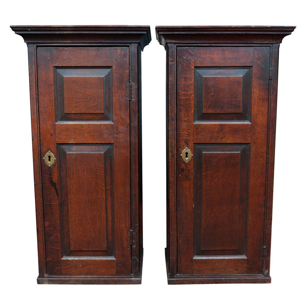 peterbantiques's tweet photo. Pair Of Oak Cabinets (Wales, c. 1770) Interesting pair of oak fielded panel cupboards £1650 - https://t.co/OXfhf891tS https://t.co/J7lgauSRJW