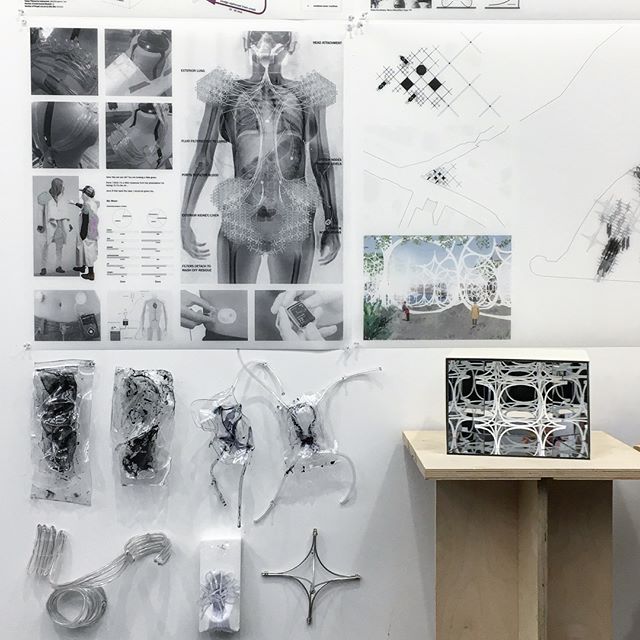 next_architects's tweet photo. Wearable infrastructures and material explorations by Emily Siegel and @sadierdempsey for the Spring 2018 Adv IV Architecture Studio “In Excess” taught by @teicarpenter of #agencyagency. #ColumbiaGSAPP #midreview #wip #studentwork #architecturestudio 📷: @columbiagsapp https://t.co/XwFVaASVB7