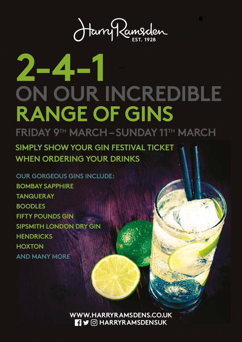 HarryRamsdenBpl's tweet photo. In #Blackpool this weekend attending the @GinFestival? This weekend only get 2-4-1 when you show your Gin Festival Ticket! @visitBlackpool @TheBplTower #blackpoolhasitall https://t.co/FMnZu0tKoj