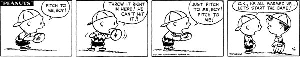 honkbalopzolder's tweet photo. Op 6 maart 1951 verscheen de eerste comic van Peanuts met een honkballende Charlie Brown. Meer over honkbal en Charlie Brown, Snoopy en de Peanuts: https://t.co/lp2DdVGVSo https://t.co/4wIVOuoJZs