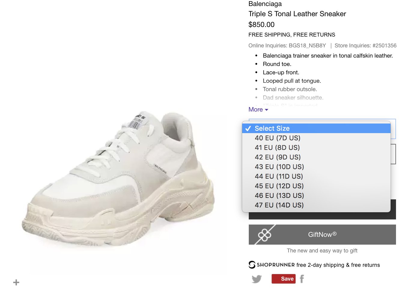 Triple s store 2.0 white