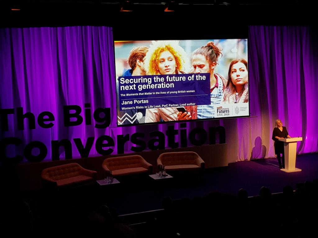 zedkaz87's tweet photo. Jane Portas from @PwC_UK discusses the financial risks women face today! #IWF2018 #PwC #momentsthatmatter #thebigconversation #womenleaders #IWD2018 https://t.co/JiQjYSLLfp