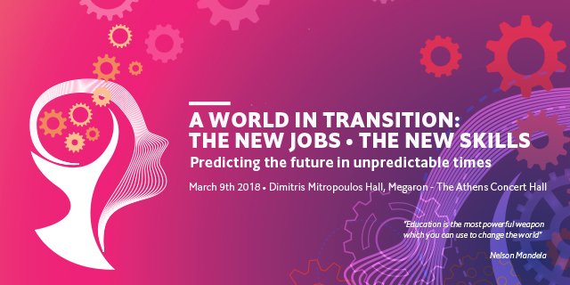 athenaRICinfo's tweet photo. Minos Garofalakis will speak at the Economist Conference 'A world in transition: the new jobs- the new skills' (9/3 @megaronAthens) #EconGRNewSkills @TheEconomist @minosng https://t.co/z5EOFoPBdg … https://t.co/JgudIEGOik