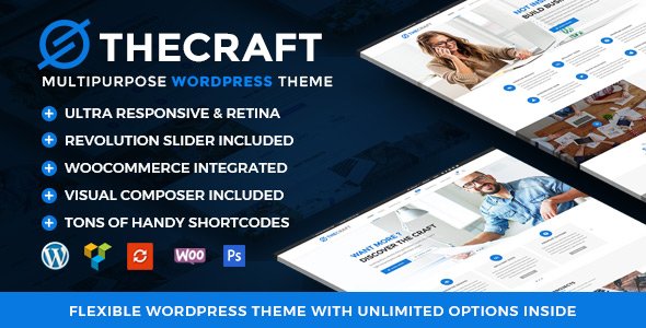 NinzioThemes's tweet photo. TheCraft - Responsive Multipurpose WordPress Theme is Available on Themeforest Now!

https://t.co/4C7AfXcAQ3 https://t.co/e6WPzoGAD8