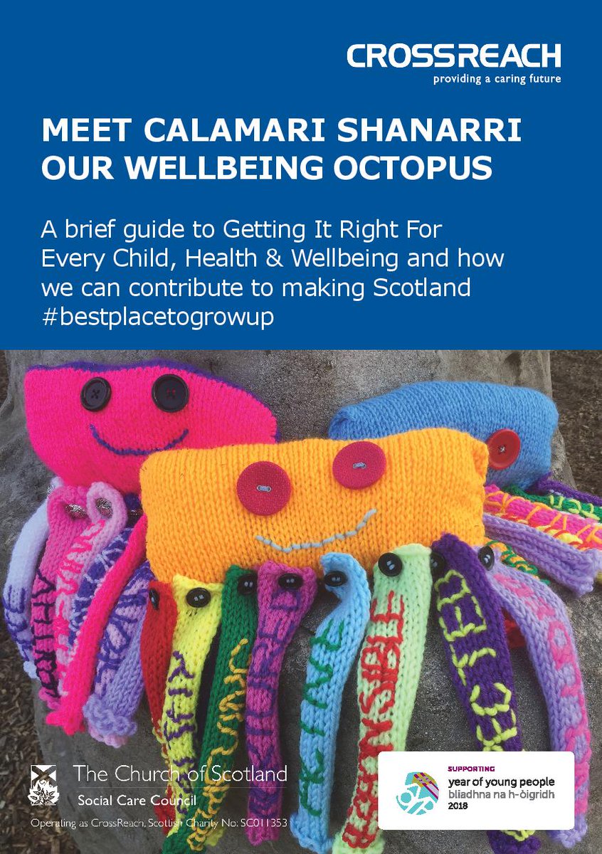 StartwithFamily's tweet photo. #bestplacetogrowup @girfec @CrossReach Please say hello to our new CrossReach Wellbeing Octopus. CrossReach Development Advisor Tanya Anderson created Calamari SHANARRI  to teach those working with Children and Families about the eight key ‘feelings’ that make up GIRFEC. https://t.co/JEDoFTHmvQ