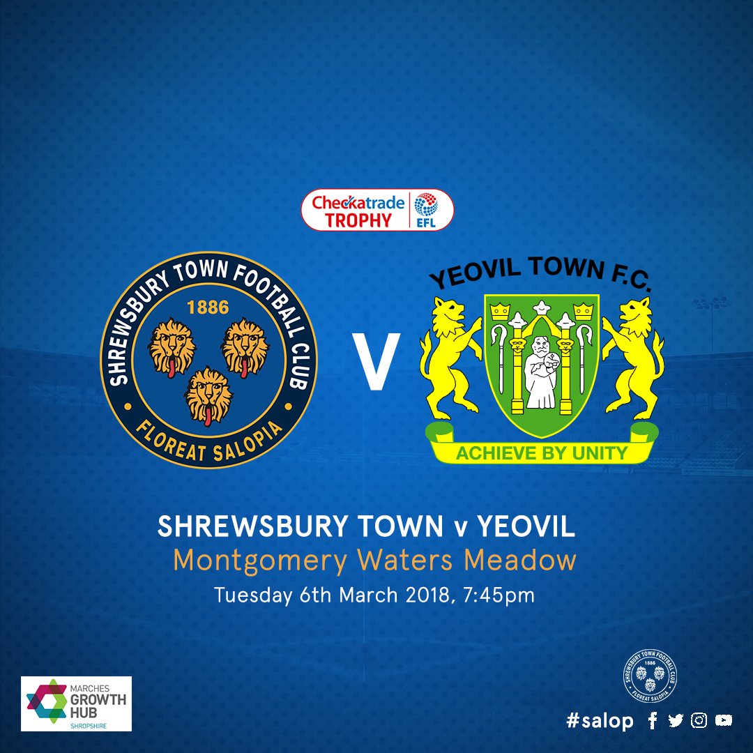 Shrewsbury Town FC on Twitter "MATCHDAY We YTFC this evening
