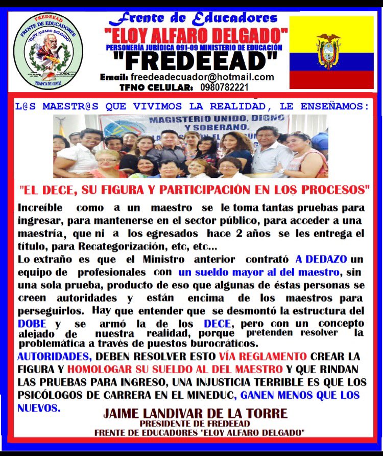 JrLandivard's tweet photo. Cambios urgentes, realidades que vive el sistema educativo @Lenin @DemocraciaSiEcu @fredeead_org #RecuperarLaEducaciónPública https://t.co/DFzleVhbNT