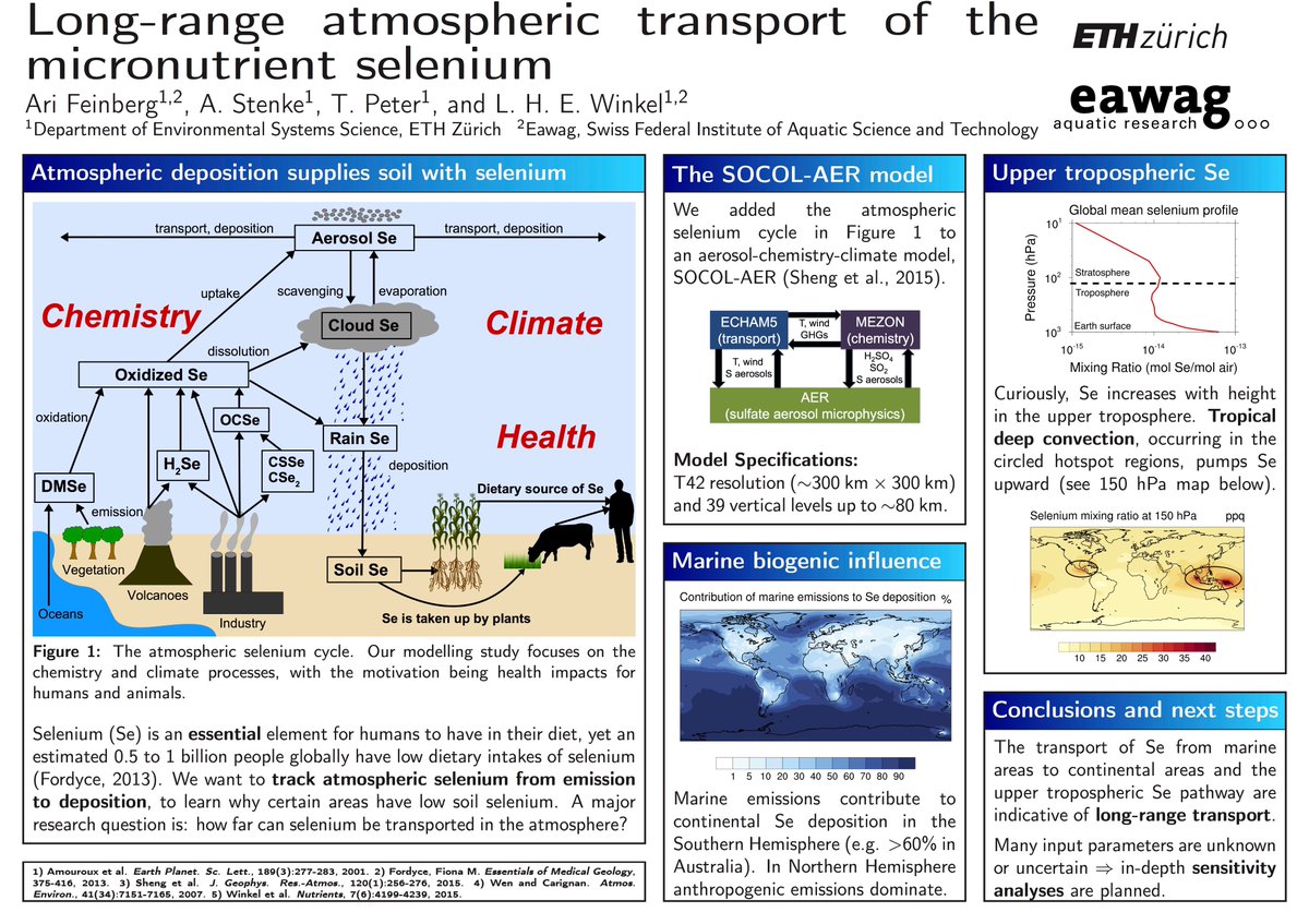 'Long-range atmospheric transport of the micronutrient selenium' #RSCPoster #RSCEnv fully caffeinated and ready for any questions!