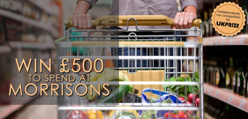 UKPrize's tweet photo. #Win £500 #cash to spend at Morrisons with the latest #free #competition from UK Prize! https://t.co/JZba8N09Yu #shopping #prize https://t.co/lTWdjBby6u