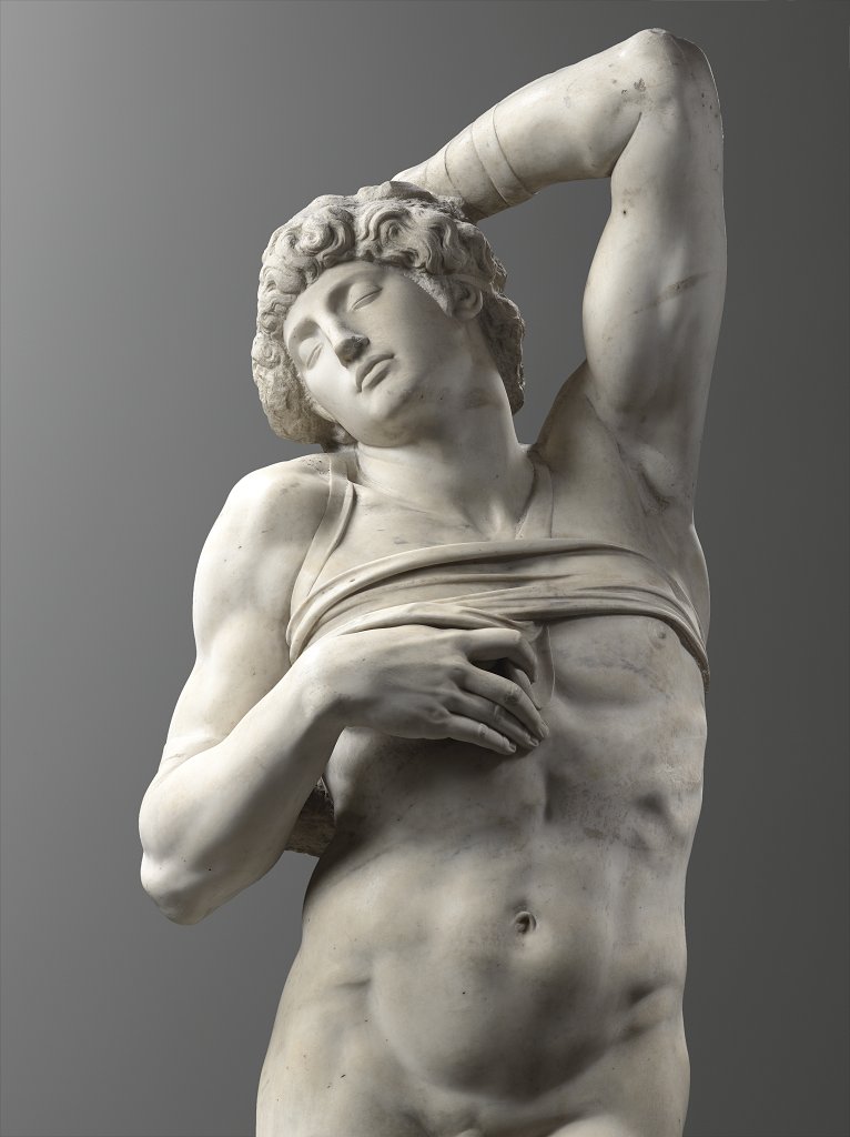 MuseeLouvre's tweet photo. #Cejourlà en 1475 naissait Michelangelo Buonarotti dit Michel-Ange, artiste complet qui ne cessa de se confronter à l’art, sous ses différentes formes. 

#OnThisDay in 1475 Michelangelo Buonarotti was born. Sculptor, painter, architect, poet... He was a complete artist. https://t.co/ugcB0btDju