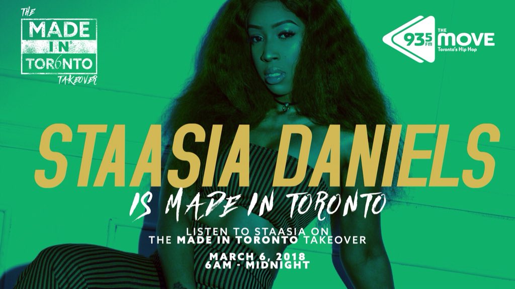 ohmystaasia's tweet photo. Good Morning☺️
Between the moment u wake up & midnight, tune into 93.5fm. If you hear my song go 2 @_GSXMusic comment “I heard @sleeplessintoronto (song here) on @935TheMoveTO I want my #BNT3 tickets“ 2win a pair of 🆓 tickets to my next show.Only 2 winners will be selected! 💛 https://t.co/jSADC3onH8