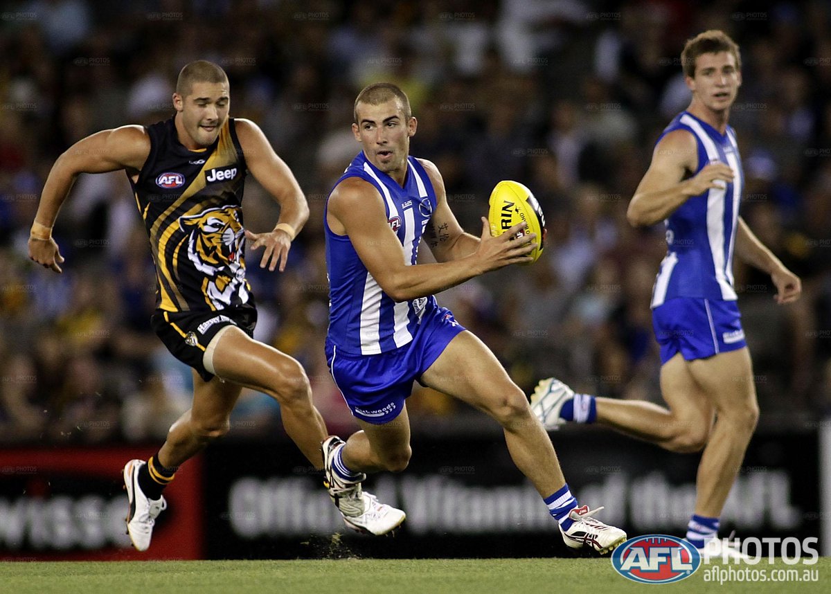 AFL's tweet photo. The #JLTSeries resumes on Wednesday night when @Richmond_FC faces off against @NMFCOfficial. 

These two sides also met in the 2012 pre-season 👇 https://t.co/fYSVAXUtUP