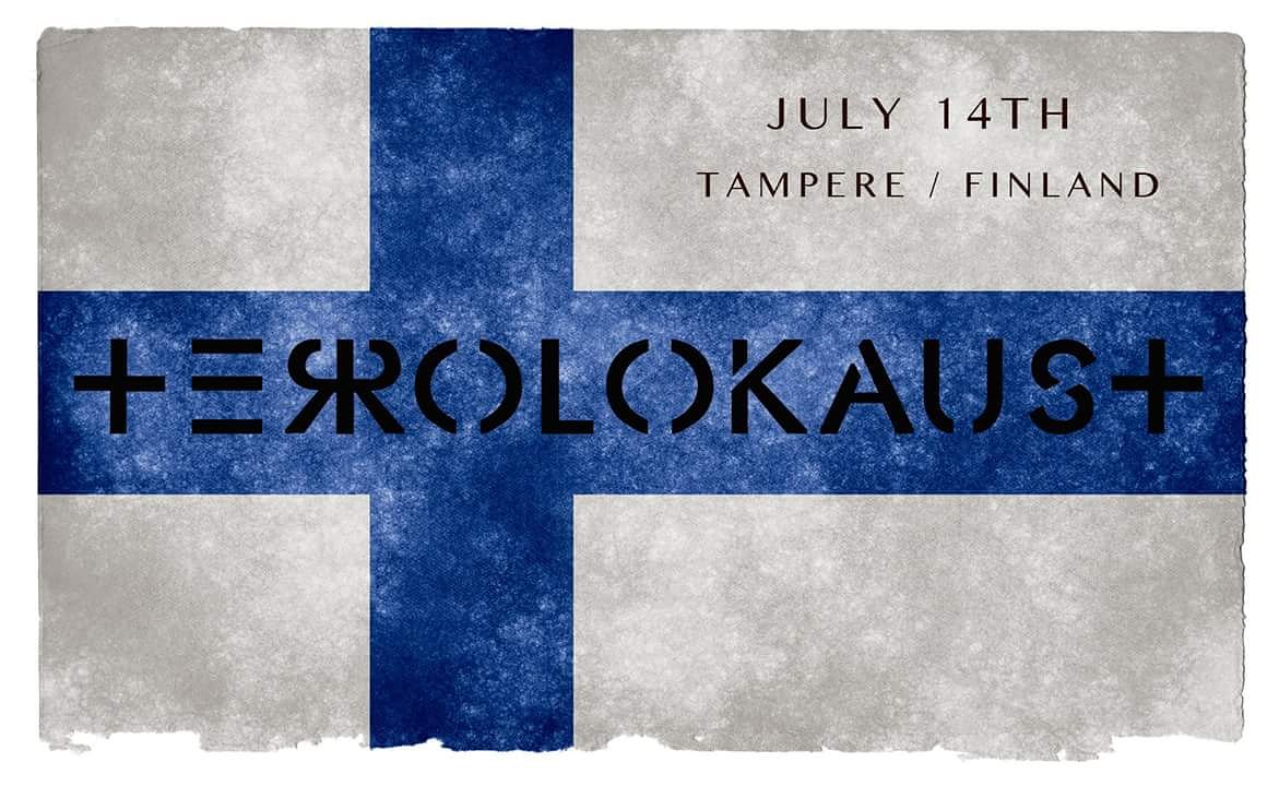 Terrolokaust's tweet photo. 🇫🇮FINLAND🇫🇮
Hey guys, good news! 
We'll be playing for the first time in #Finland this summer and we couldn't be more excited. July 14th - Tampere. More info soon. https://t.co/89qnroR9no