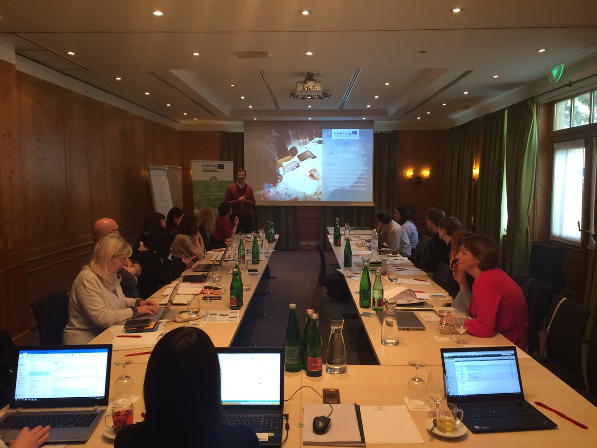 UgbBe's tweet photo. Team UGB gathered today in #salzburg for the mid-term review process. We have the chance to evaluate what has been done so far and what are our main tasks in the future. Constant feedback can be extremely usefull for reaching our aims. #cooperationiscentral @InterregCE https://t.co/qlPPjCAHfl