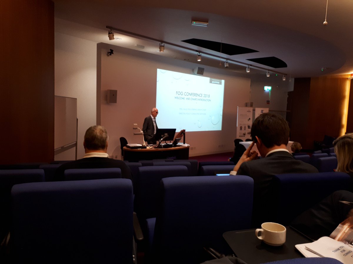 FOGWaste's tweet photo. Phil Mills opens the @British_Water #FOGConference @CranfieldUni highlighting worldwide media coverage of the Whitechapel #fatberg #dontfeedthefatberg https://t.co/pQ28mA5vJ6