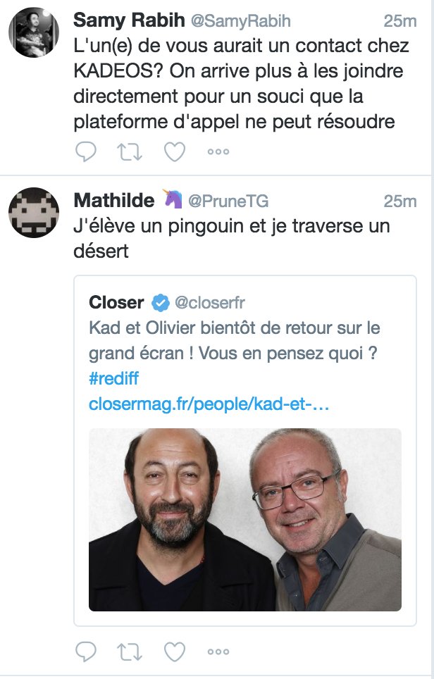 adecookies's tweet photo. Cet enchainement de tweets dans ma TL m'a légèrement fait bugger. #KadEtO #KADEOS https://t.co/pPPxYism3x
