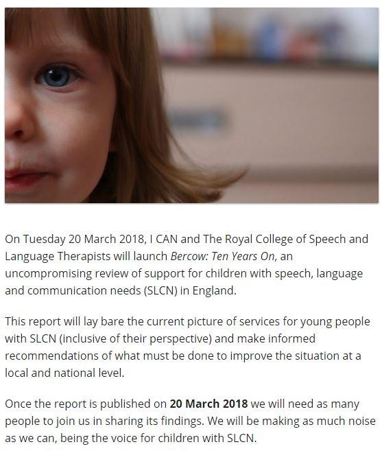 GivingVoiceUK's tweet photo. Did you know that there are just two weeks to go until @ICANcharity &amp; @RCSLT launch #Bercow10? You can help us with #GivingVoice to the report by joining our #Thunderclap here https://t.co/KMd88b2OGx https://t.co/icl8HOw59e