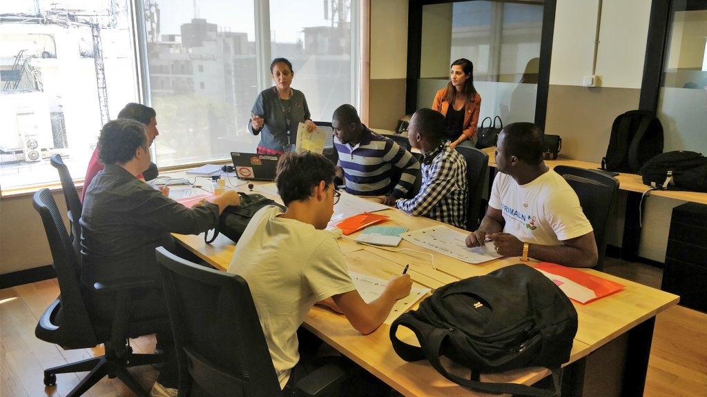 SG_labinno's tweet photo. #LexBangalore #SGAfrica #Startups | Début de l'atelier de #DesignThinking #LeanCanvas chez #WeWork #Bangalore avec les collaborateurs @SocieteGenerale. #SharedGrowth #BecauseWeLoveSG https://t.co/fhcQZNjSG7