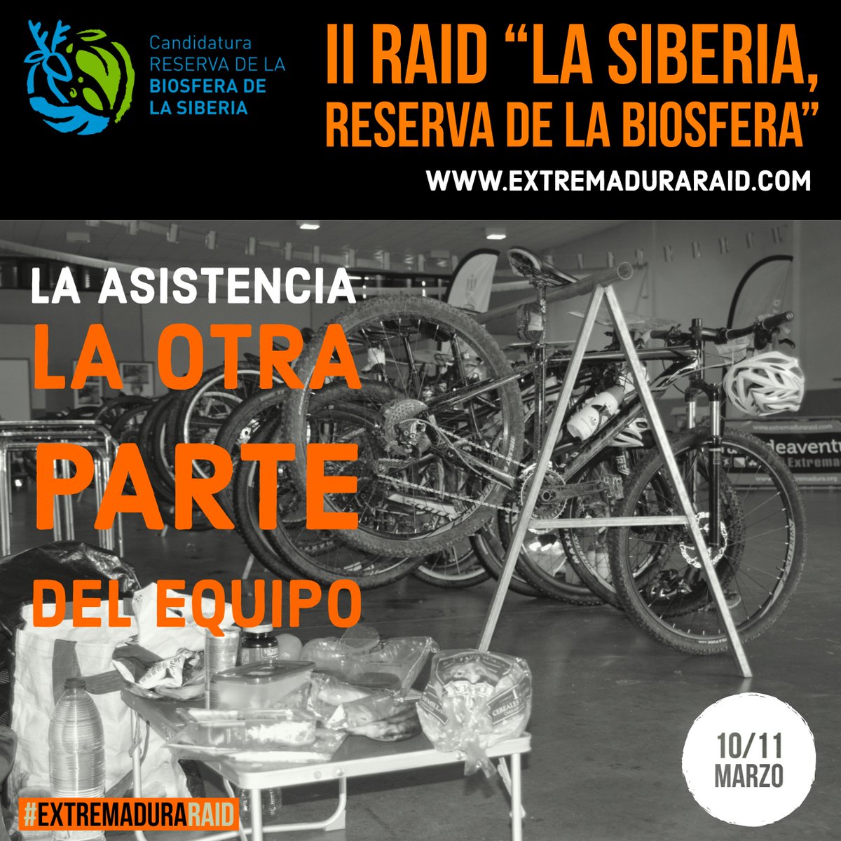 ExtremaduraRaid's tweet photo. Buenos días¡ sólo 2 días para cerrar el plazo de inscripciones al #IIRaidSiberiaReservaBiosfera. Un Raid es competición, pero sobre todo, un Raid es Equipo. Nuestro "pequeño homenaje" a los que Asisten a esos raiders...¡Vuestro trabajo también suma¡ #Raid #Lera #Lexra 2018 https://t.co/p03qPXYFYD