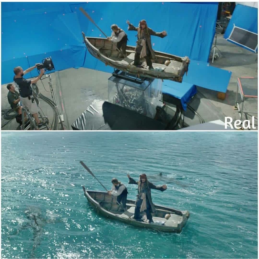 Best vfx effects CGI for pirates of the caribbean.