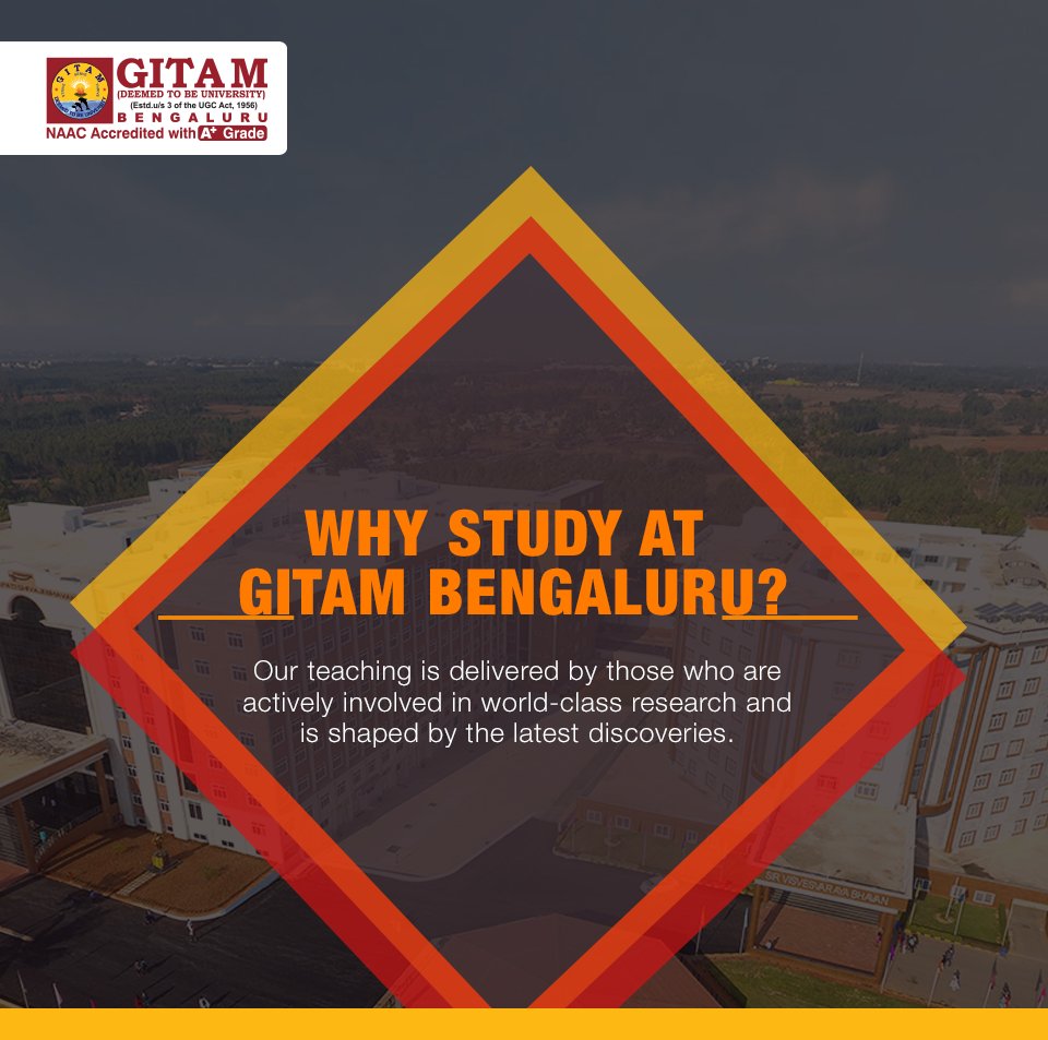 GITAM_Bengaluru's tweet photo. #GITAMBengaluru strives to deliver quality pedagogy meeting global curriculum of education.
#StudyAtGITAMBengaluru #WhyChooseGITAMBengaluru
Know More: https://t.co/o4eN6haNSC https://t.co/bpemJ2hhLL