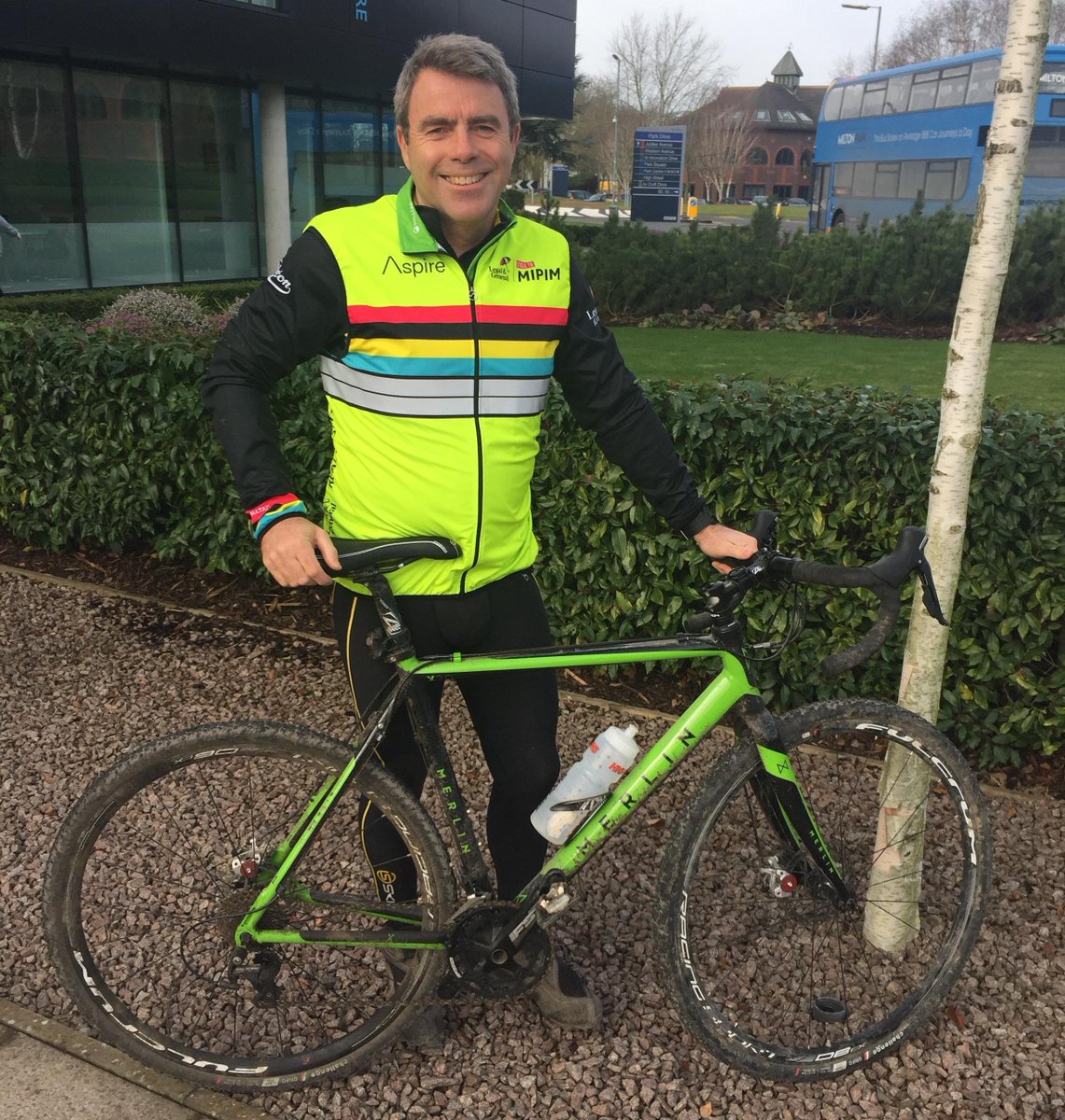 MiltonPark's tweet photo. Our CEO, James Dipple has kicked off his journey, cycling from Leeds to London! Good luck James, and hopefully we've seen the last of the #BeastFromTheEast!
There's still time to donate. For more info, visit: https://t.co/lQtp0imxDt
#NorthernPowerLeg #Mipim18 https://t.co/i3IFDH0rFF