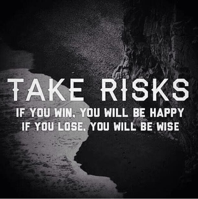 JohnMcGrathMB's tweet photo. The Greater the Risk,
The Greater the Reward.
Sometimes you just gotta Go for it

#TuesdayThought #LifeLessons #Quote https://t.co/oWtszy73VP