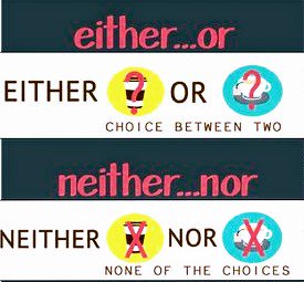 ACschoolmadrid's tweet photo. Either...or, neither nor. That is the question. #FelizMartes #grammar #ingles #English #acschool #Madrid #moratalaz #TuesdayThoughts #goodmorning #coffeetime #break https://t.co/m9xvCslBhC
