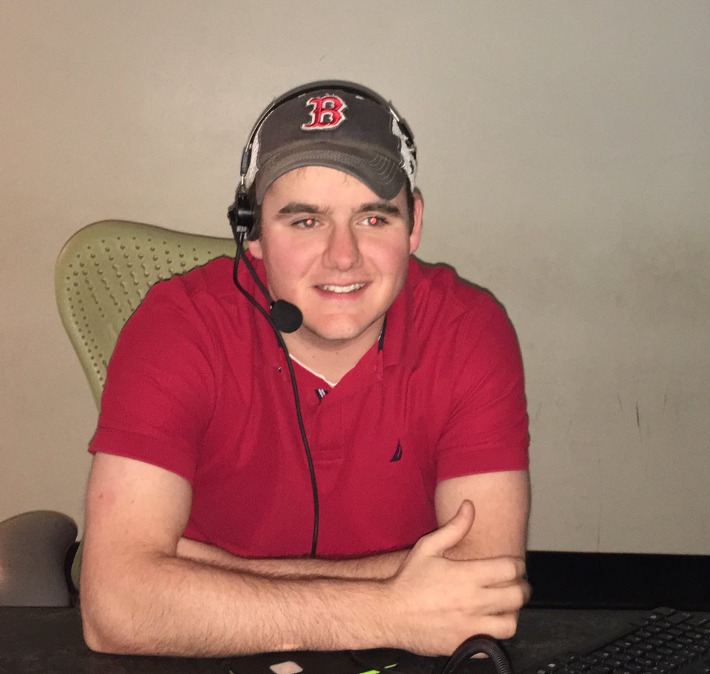 KristenMinCLT's tweet photo. This is Tim. Timmy, to me. He’s from Boston and loves the @Patriots. I give him a pass on that. Because he’s a great producer. Today is my last day working with him before he moves home to produce a morning show there. They will be lucky and we will be sad. https://t.co/xwbxkzAU8p