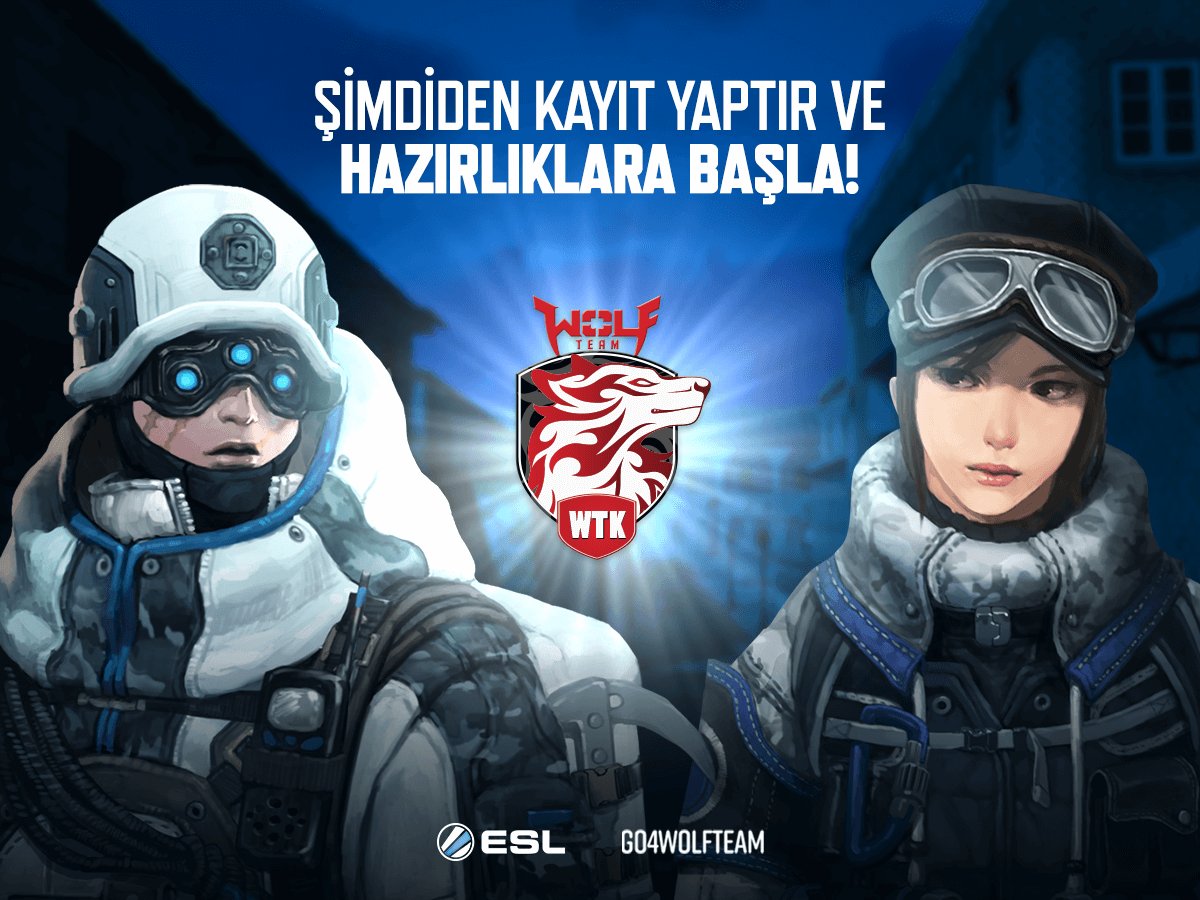 ESL_Turkiye's tweet photo. Her Pazar, Go4Wolfteam ile zirve mücadelesi seni bekliyor!
Ödüllü turnuvada Türkiye'nin en iyisi olduğunu ispat et
Kayıt: https://t.co/HnHPm8iwAV
#Go4Wolfteam #go4WT #WTK2018 https://t.co/iDblN4YE2L